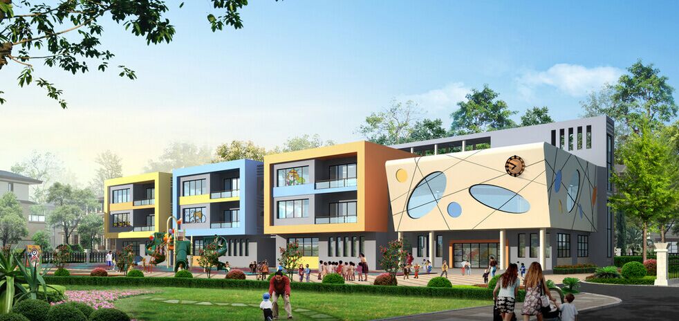 幼兒園周圍環境效果圖
