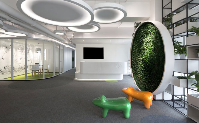 杭州服飾有限公司運(yùn)營中心前臺整體區(qū)域設(shè)計(jì)2