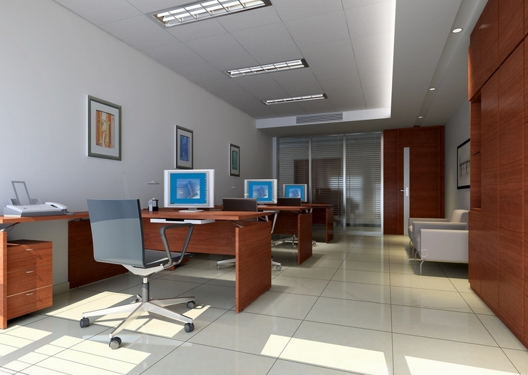 計算機終端設備的辦公室