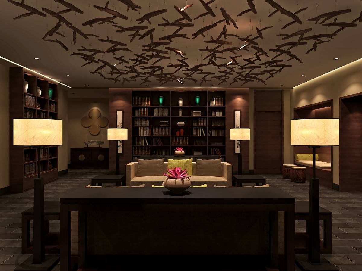 養(yǎng)生會所總經(jīng)理辦公室裝修設(shè)計(jì)效果圖