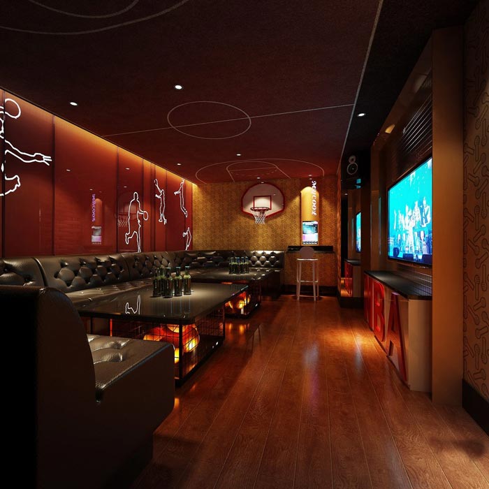 主題KTV大包廂裝修設(shè)計案例效果圖