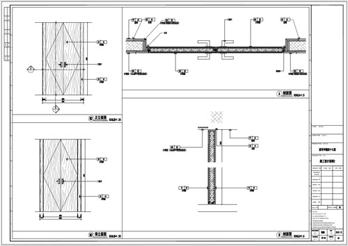 某寫字樓室內深化設計裝飾施工圖門表圖(一)