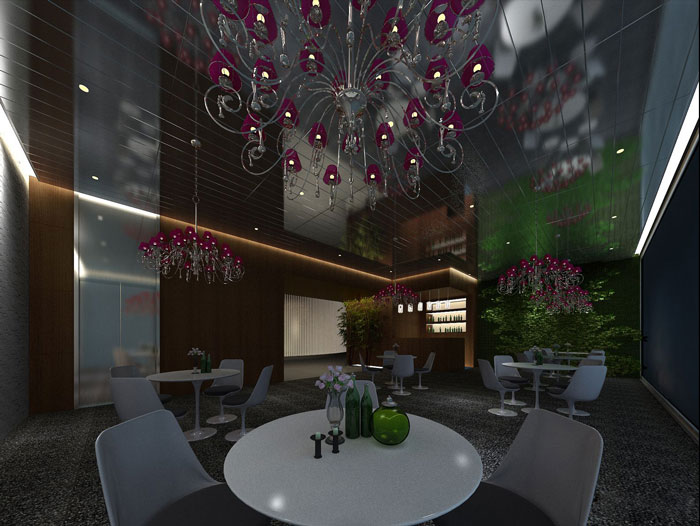 放松身心的健身會所休息區域裝修設計案例效果圖