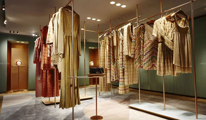 服裝店鋪裝修室內氛圍設計效果圖