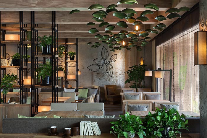 750平方中式復(fù)古風(fēng)格餐廳閱讀區(qū)域設(shè)計效果圖