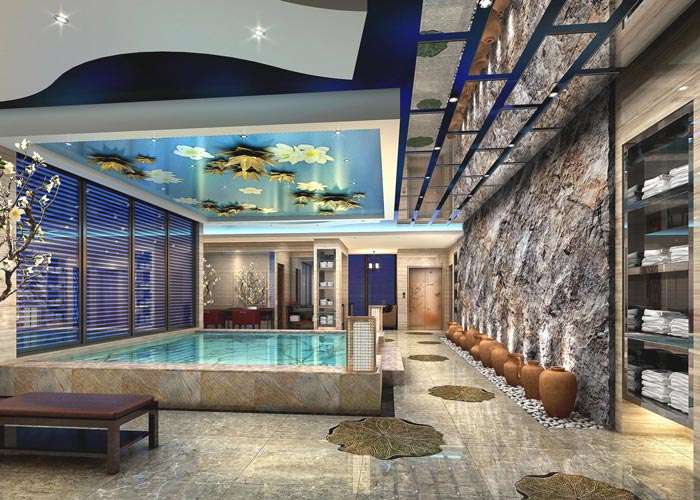 度假精品酒店浴室裝修設計案例效果圖