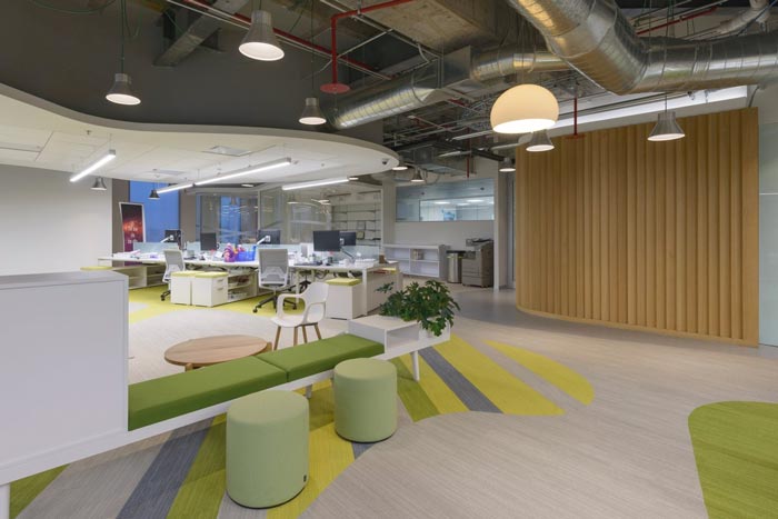 香料公司辦公室辦公區域裝修設計案例效果圖