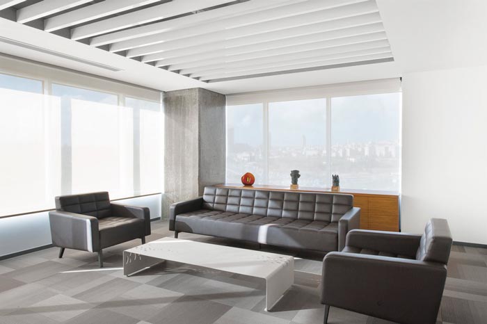 服飾公司辦公室接待區域裝修設計案例效果圖