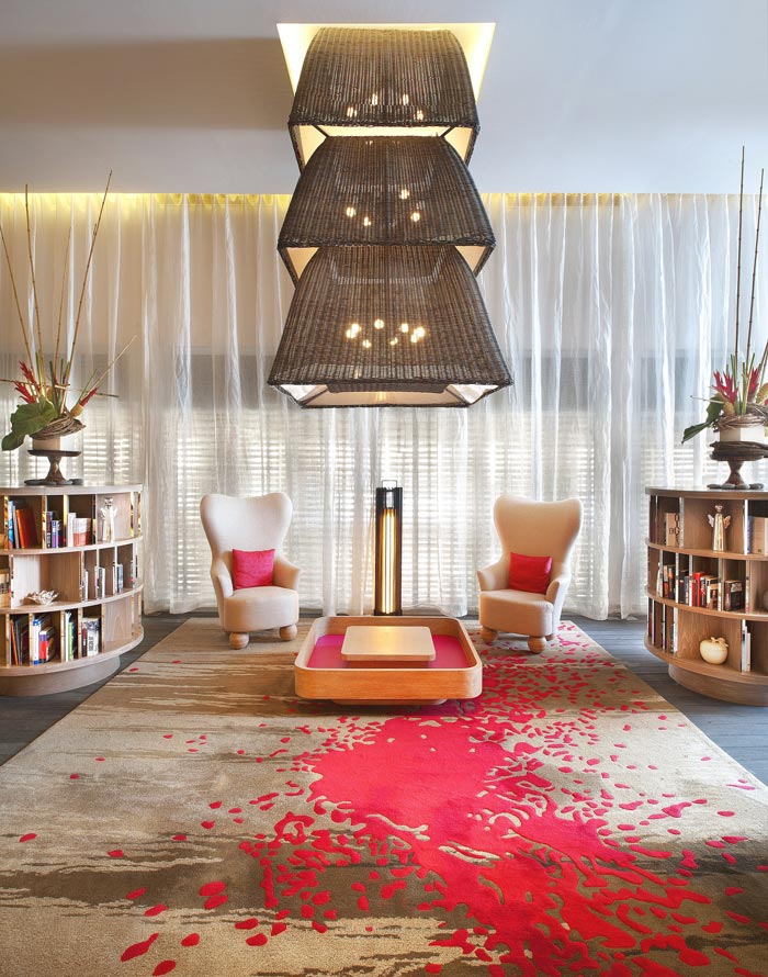 度假村酒店接待區域裝修設計案例效果圖