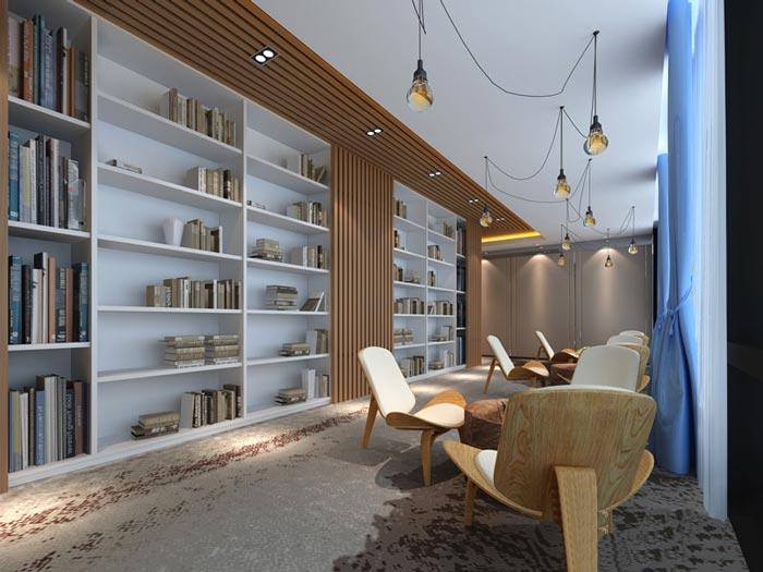 進出口貿易辦公室學習區域裝修設計案例效果圖