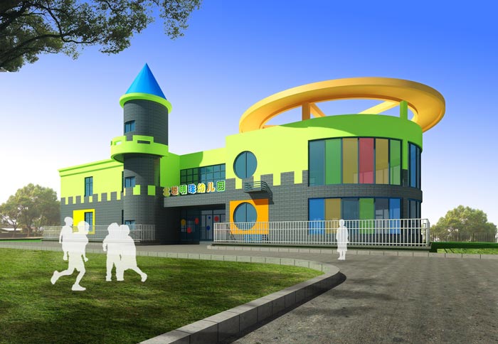 高端幼兒園外立面裝修設(shè)計案例