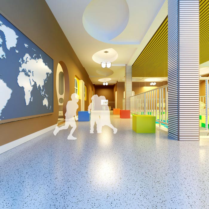 高端幼兒園二樓玩耍區(qū)域裝修設(shè)計案例