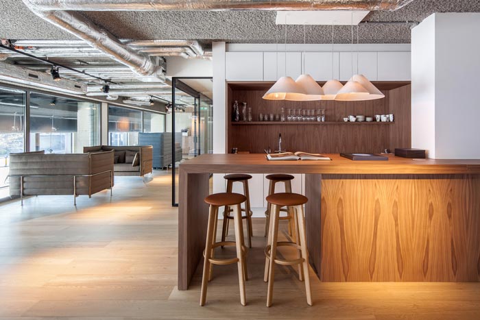 房地產開發商辦公室吧臺裝修設計案例效果圖