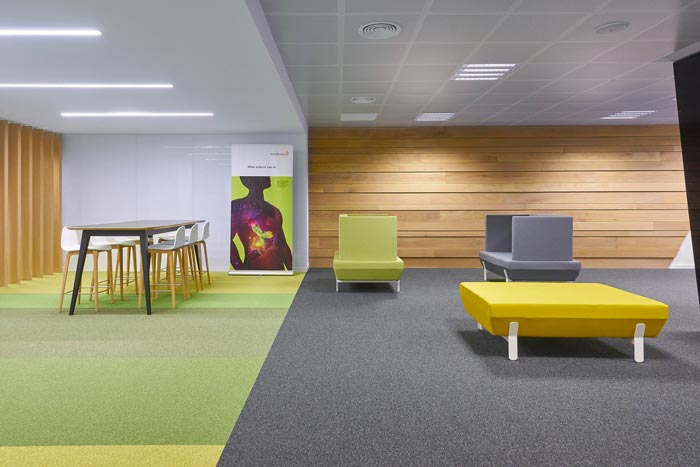 醫藥公司辦公室接待區域裝修設計案例效果圖