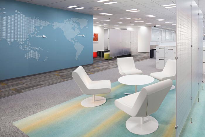 醫藥中心辦公室過道裝修設計案例效果圖