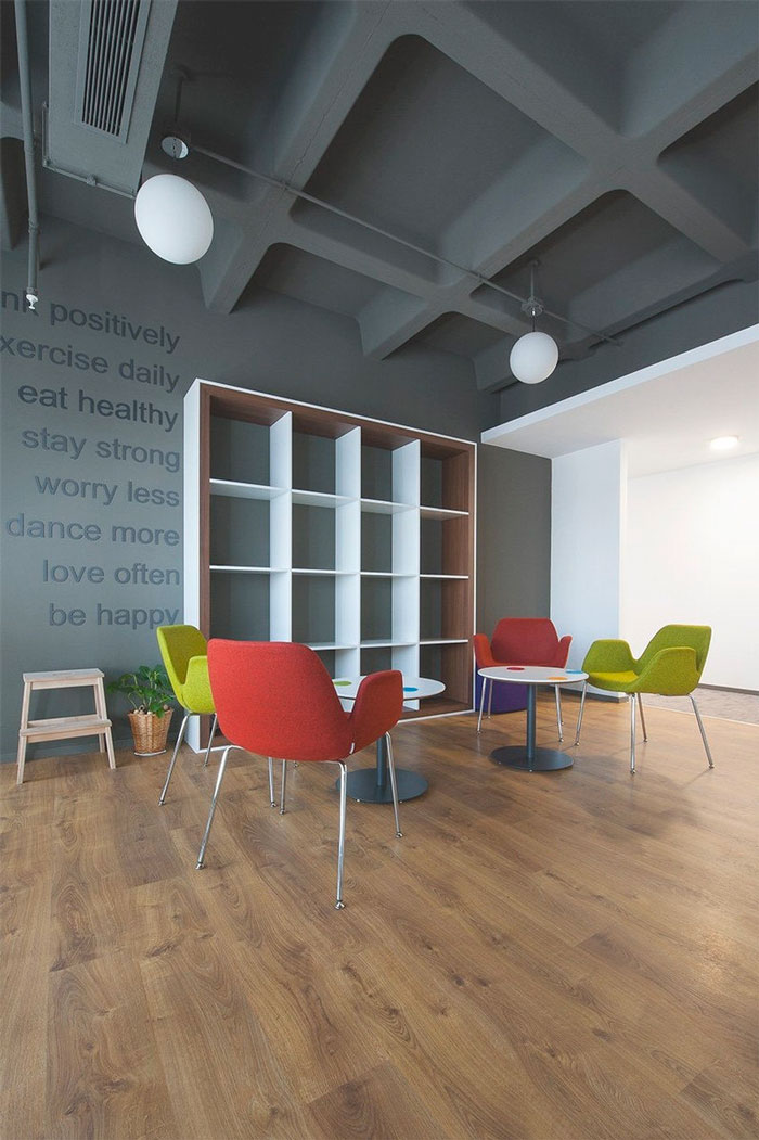 金融公司辦公室交流區域裝修設計案例效果圖