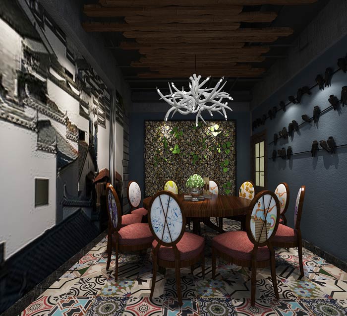 變形金剛主題餐廳包廂裝修設計效果圖