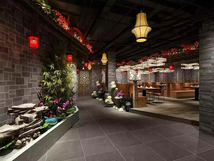 中餐廳裝飾設計效果圖