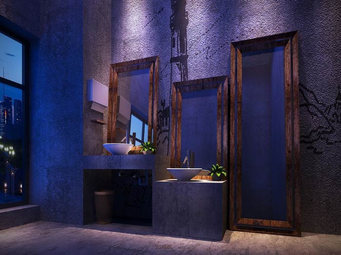 燒烤店衛生間裝修設計效果圖