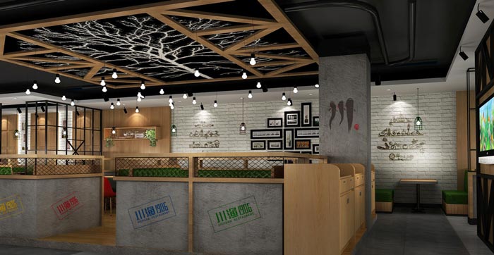 川菜館過道裝修設計效果圖