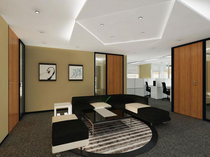 科技園區辦公樓辦公接待區裝修設計效果圖