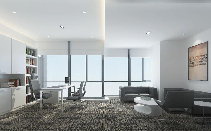 總裁辦公室裝修設(shè)計實景圖