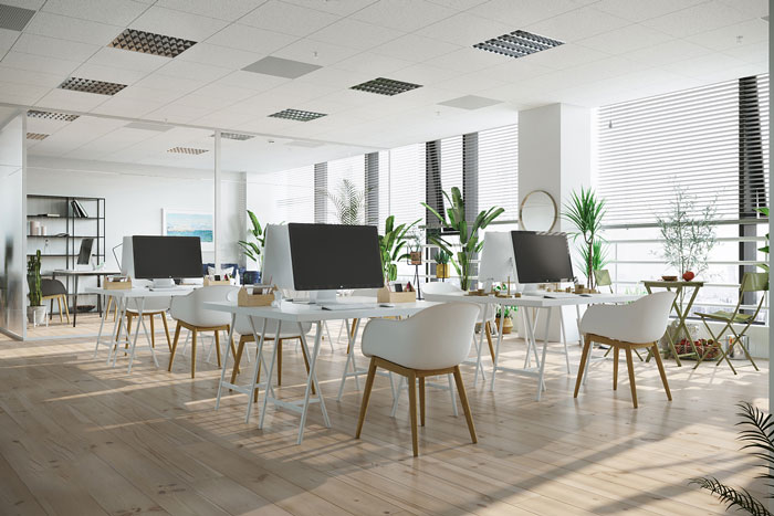 北歐風格辦公室辦公區(qū)裝修設計案例效果圖