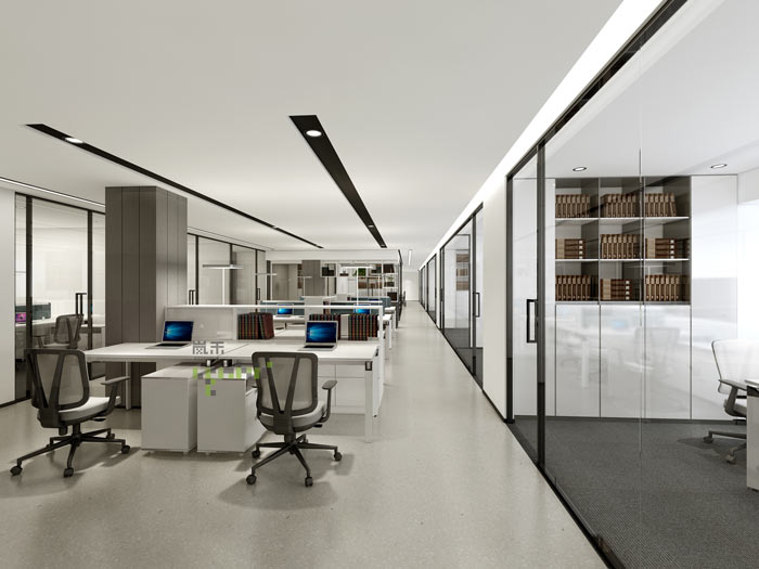杭州律師事務所辦公室辦公區裝修設計效果圖