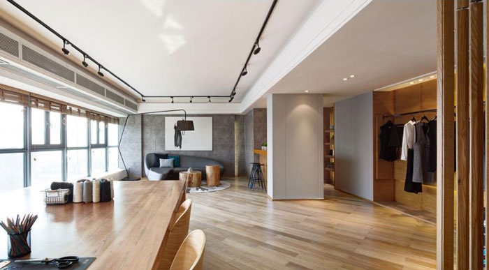 80平方辦公室辦公區裝修設計效果圖