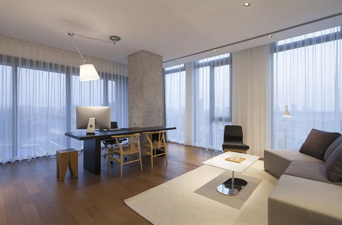 創意總經理辦公室裝修設計效果圖