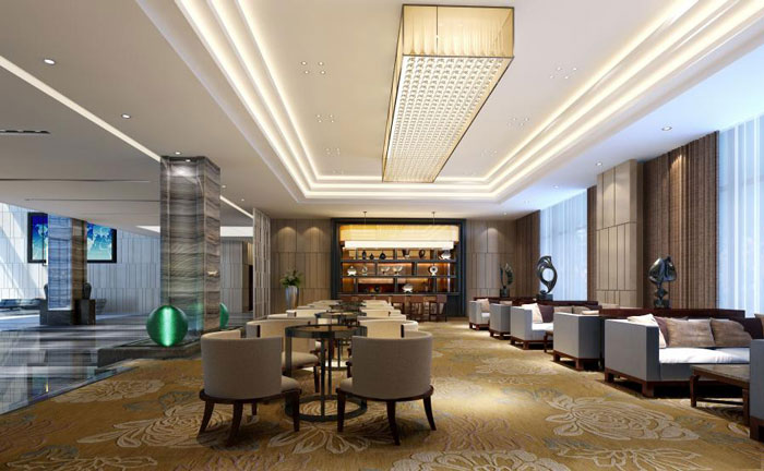 杭州濱江寫字樓接待區(qū)裝修設計效果圖