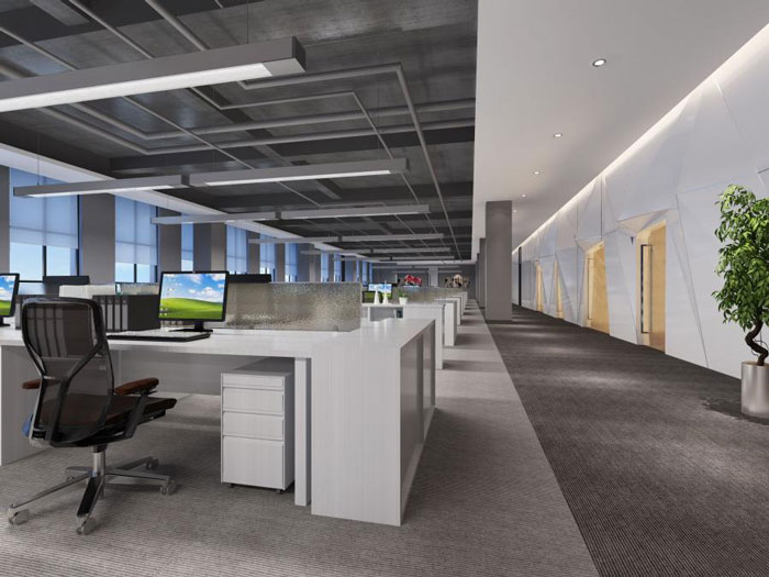 杭州濱江寫字樓辦公區(qū)裝修設計效果圖