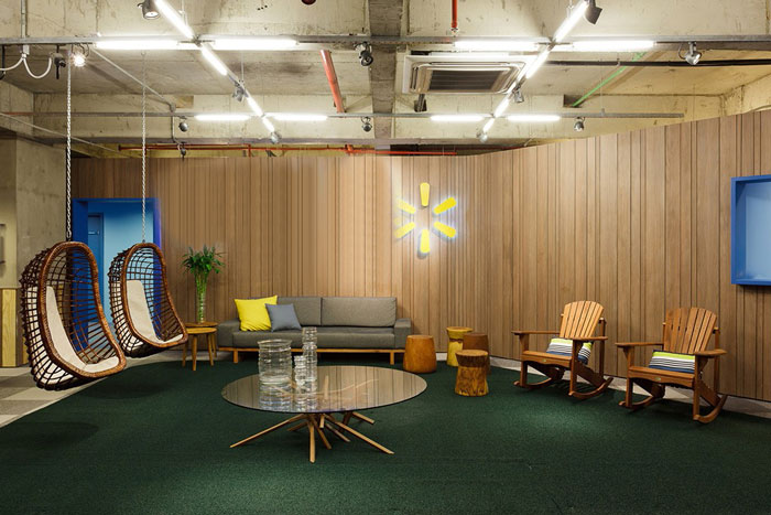 百貨公司辦公室前臺區裝修設計效果圖