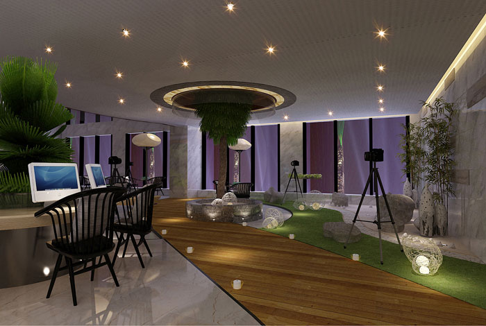 集團(tuán)公司辦公室辦公區(qū)裝修設(shè)計效果圖