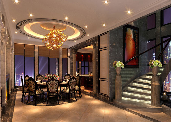 集團(tuán)公司辦公室樓梯裝修設(shè)計效果圖