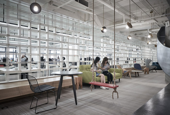 科技公司辦公室交流區裝修設計效果圖