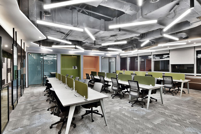 聯合辦公大樓辦公區裝修設計效果圖