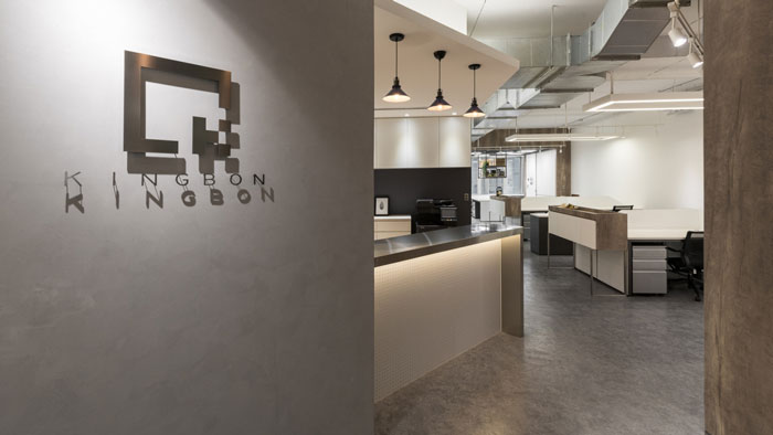 科技公司辦公室進門區裝修設計效果圖