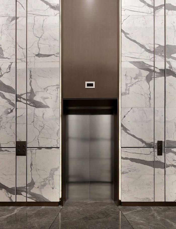 藥業(yè)公司辦公室電梯廳裝修設(shè)計(jì)效果圖