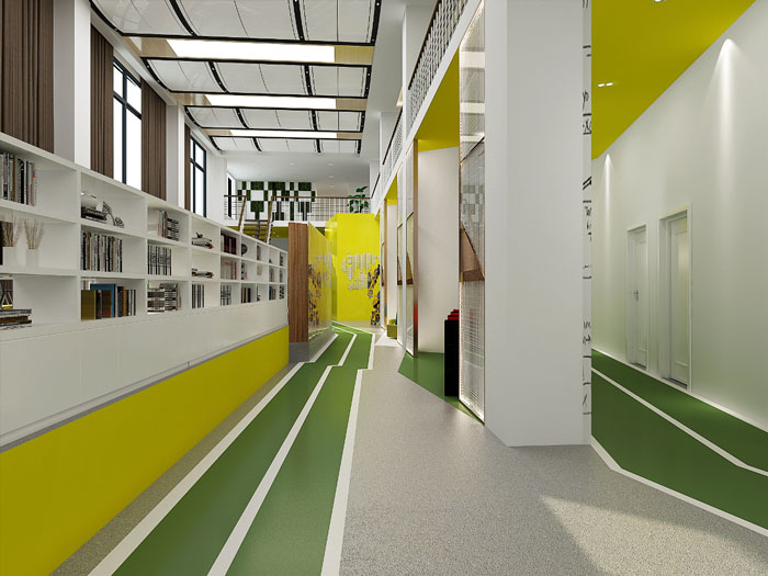 時尚創意辦公室閱讀區裝修設計效果圖