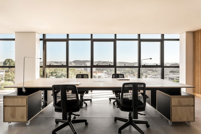 木材公司辦公室辦公區裝修設計效果圖