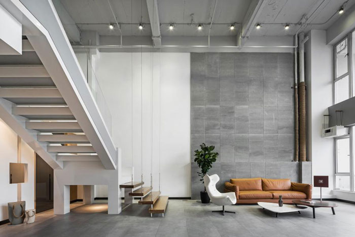 杭州loft風格辦公室裝修設(shè)計效果圖