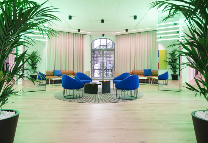 食品公司辦公室接待區(qū)裝修設計效果圖