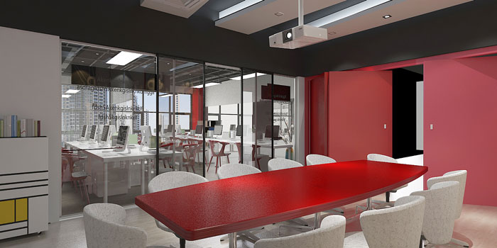 新辦公室小會議室裝修設(shè)計(jì)效果圖