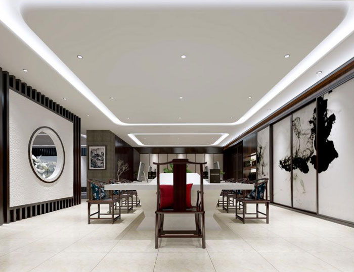 杭州余杭辦公室會議區裝修設計效果圖