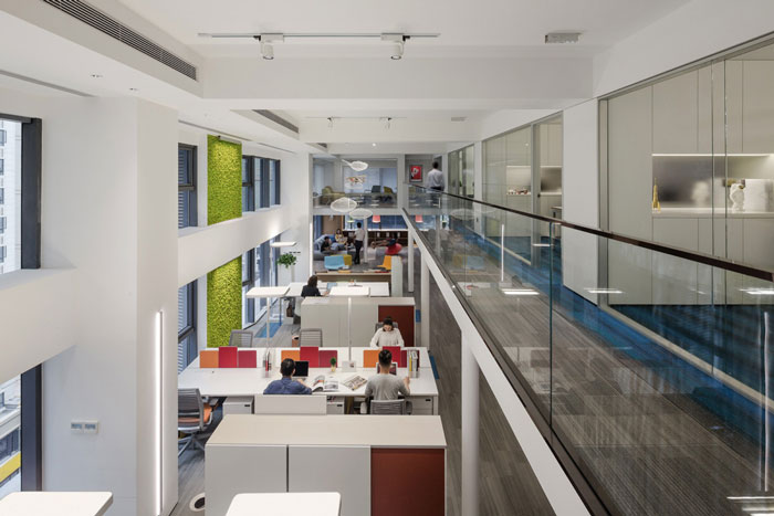 總部辦公室辦公區裝修設計效果圖