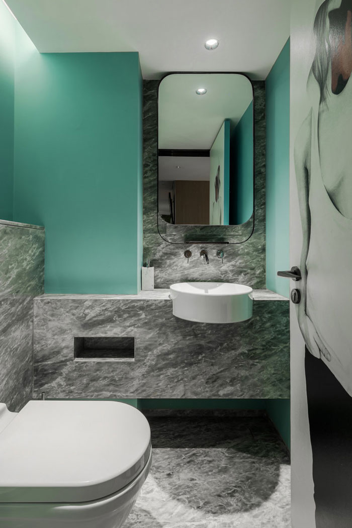 總部辦公室洗手間裝修設計效果圖