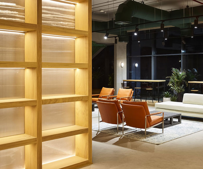 管道公司辦公室負一樓休息區(qū)裝修設(shè)計效果圖