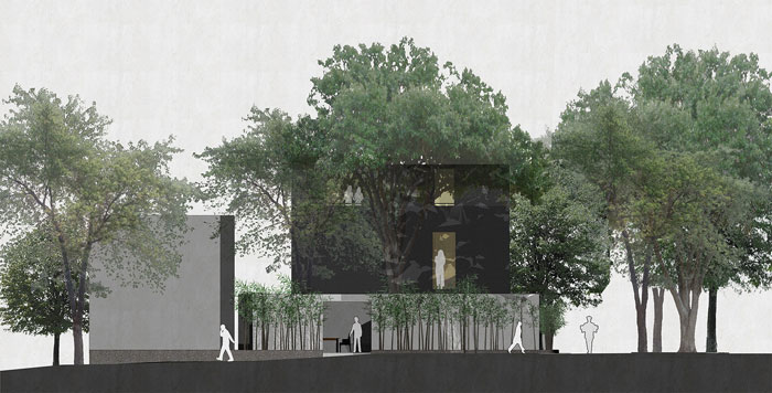 家庭辦公室裝修設計立面圖