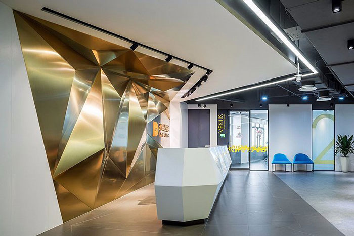 園區(qū)辦公室前臺裝修設(shè)計(jì)效果圖